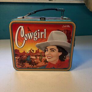 Archie McPhee Cowgirl Wild Mare Metal Lunchbox